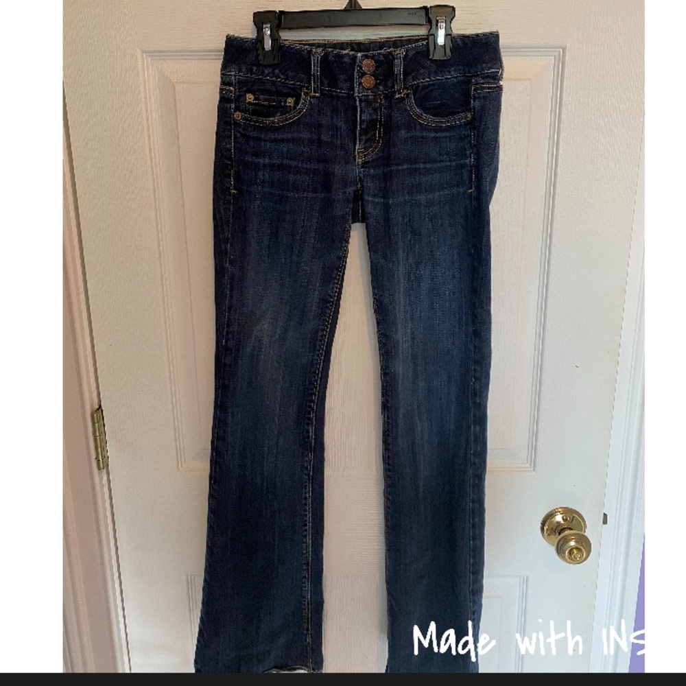 Women’s Dark Blue Straight-Leg Jeans
